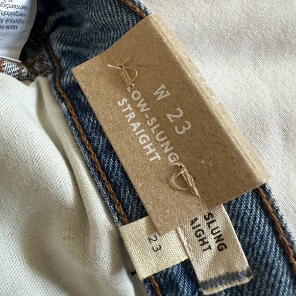 NWT Madewell low slung straight jeans pocket edition - Picture 12 of 14